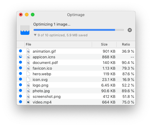 PNG, GIF, JPEG Optimizer